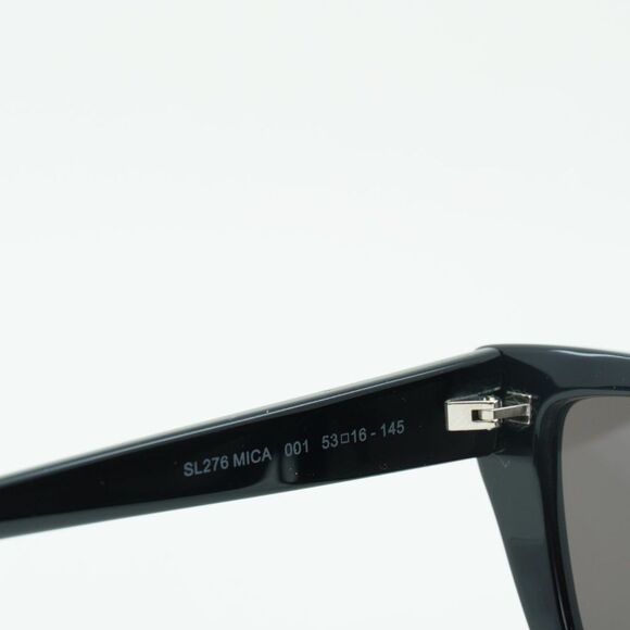 💯 NEW SAINT LAURENT SL276 MICA 001 BLACK GREY SUNGLASSES - Picture 11 of 14